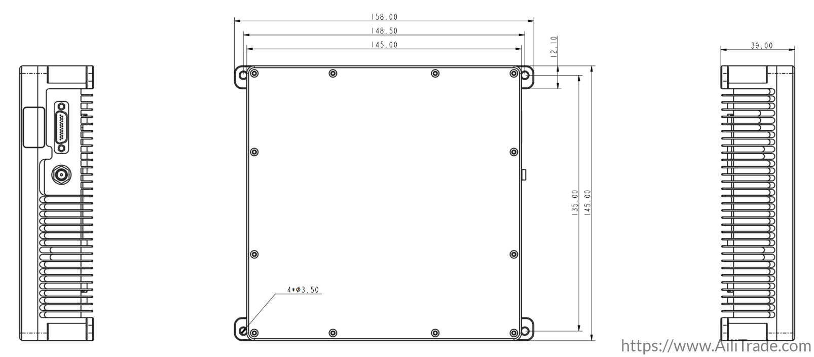 AX05A GNSS anti-jamming antenna 8-channel GLONASS optional