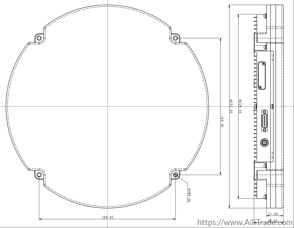 AX18 GNSS anti-jamming antenna 11-channel high-performance