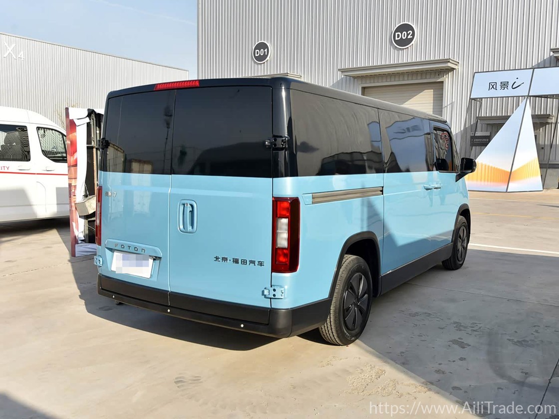 Foton Toano i9 Electric Passenger Van 5.2m 2-9 Seats - Business Shuttle for Southeast Asia Tourism, Changsha China Manufacturer